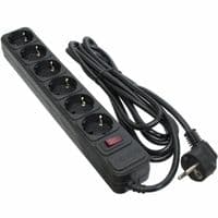 Мережевий фільтр живлення PATRON 3.0 m3*1mm2 (SP-1063) 6 розеток BLACK (EXT-PN-SP-1063)