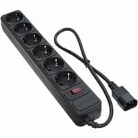 Мережевий фільтр живлення PATRON 0.5 m3*1mm2 (SP-1062U) 6 розеток BLACK (EXT-PN-SP-1062U)