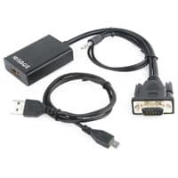 Адаптер-преобразователь VGA в HDMI Cablexpert A-VGA-HDMI-01 со звуком