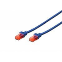 Патч-корд DIGITUS CAT 6 UTP, 1м, AWG 26/7, Cu, LSZH, синий
