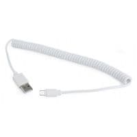 Кабель micro спиральный Cablexpert USB 2.0 A-папа/Micro B-папа