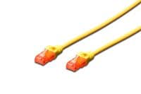 Патч-корд DIGITUS CCA CAT 6 UTP, 1м, AWG 26/7, PVC, желтый