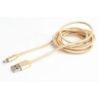 Кабель Cablexpert (CCB-mUSB2B-AMBM-6-G) USB2.0, A-папа/micro B-папа, 1.8 м, с оплеткой и металлическими разъемами