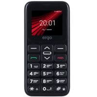 Мобільний телефон ERGO F186 Solace Dual Sim (чорний)