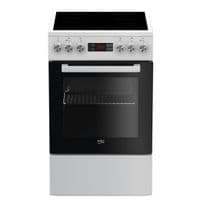 Плита електрична Beko FSM57300GW - склокераміка/50х60 см/4 зони/7 функц/дисплей/60л/білий