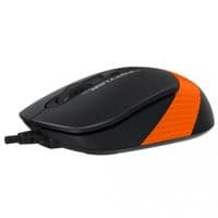 Мышь проводная A4tech Fstyler, USB, 1600dpi, (Black + Orange)