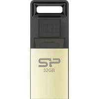 USB флеш-накопичувач Silicon Power 32Gb Mobile X10 , OTG, Champague (SP032GBUF2X10V1C)