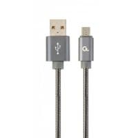 Кабель micro USB 2.0 A-папа/Micro B-папа, премиум, 2.1А Cablexpert CC-USB2S-AMmBM-1M-BG