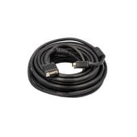 Кабель PowerPlant (CA911035) VGA-VGA, 15м, Double ferrites, черный