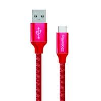 Дата кабель ColorWay Кабель Colorway USB - Type-C 2.1А 1м красный (CW-CBUC003-RD)