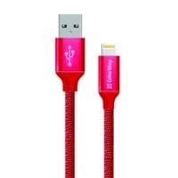 Дата кабель ColorWay Кабель Colorway USB - Apple Lightning 2.1А 1м красный (CW-CBUL004-RD)