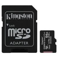 Карта памяти KINGSTON microSDHC 64Gb Canvas Select+ A1 (R100/W10) +ad
