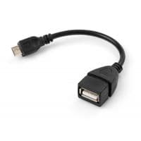 Кабель передачі даних OTG USB 2.0 AF до Micro 5P Vinga (VCPDCOTGMBK)