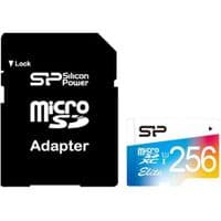 Карта памяти MicroSDXC card 256G C10 UHS-I SILICON POWER Elite Color + adapter