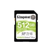 Карта памяти SDXC 512GB UHS-I/U3 Class 10 Kingston Canvas Select Plus R100/W85MB/s (SDS2/512GB)