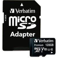Карта памяти Verbatim microSDHC 128 ГБ (клас 10) с адаптером