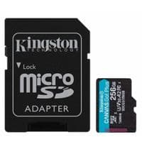 Карта памяти Kingston  256GB microSDXC C10 UHS-I U3 A2 R170/W90MB/s + SD адаптер
