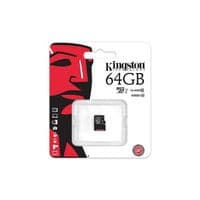 Карта памяти Kingston 64GB microSDXC Class 10 UHS-I 45R Flash Card Single Pack w/o Adapter (SDC10G2/64GBSP)