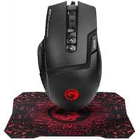 Миша Marvo M355 7 colors-LED Black + килимок G1