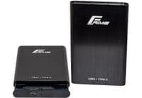 Внешний карман Frime SATA HDD/SSD 2.5", USB3.1 Type-C, Metal, Black (FHE40.25U31)