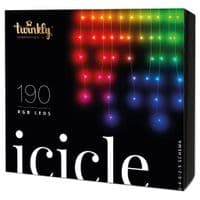 Smart LED Гірлянда Twinkly Icicle RGB 190, BT + WiFi, Gen II, IP44 кабель прозорий