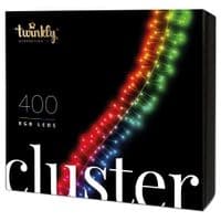 Smart LED Гірлянда Twinkly Cluster RGB 400, Gen II, IP44, довжина 6м, кабель чорний