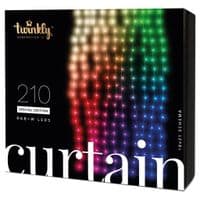 Smart LED Гірлянда Twinkly Curtain RGBW 210, Gen II, IP44, 1.45м * 2.1м, кабель прозорий