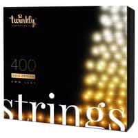 Smart LED Гірлянда Twinkly Strings AWW 400, Gen II, IP44, довжина 32м, кабель чорний