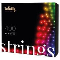 Smart LED Гірлянда Twinkly Strings RGB 400, Gen II, IP44, довжина 32м, кабель чорний