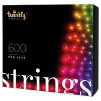 Smart LED Гірлянда Twinkly Strings RGB 600, Gen II, IP44, довжина 48м, кабель чорний