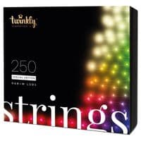 Smart LED Гірлянда Twinkly Strings RGBW 250, Gen II, IP44, довжина 20м, кабель чорний