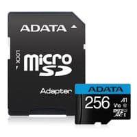 Карта памяти ADATA microSDXC Premier 256GB UHS-I V10 A1 Class 10 + SD-adapter (AUSDX256GUICL10A1-RA1)
