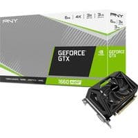 Відеокарта з одним вентилятором PNY GeForce GTX 1660 SUPER 6 ГБ (VCG16606SSFPPB)