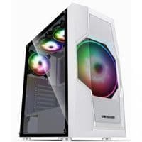 Корпус 2E GAMING TURBO (G2057W) MidT, 2xUSB2.0,1xUSB3.0, 1x200+3x120ARGB, стекло (бок.пан.),без БП,белый
