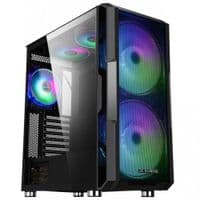 Корпус 2E GAMING CONTEGO NEO (GW05) MidT, EATX, 2xUSB2.0, 2xUSB3.0, 2x200, 3x120ARGB, скло, без БЖ, чорн.