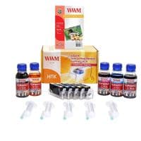 Комплект перезаправляемых картриджей WWM CANON IP3600/4600/MP540 chip (RC.CLI521ARC)