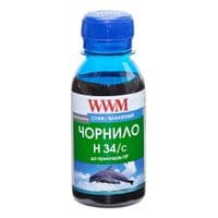 Чернила WWM HP № 22/134/136 100г Cyan (H34/C-2)