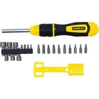 Отвертка Stanley Multibit с храповым механизмом с 20-тью вставками (STHT0-62574)