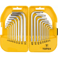 Набір інструментів Topex ключі шестигранні HEX та Torx, набір 18 шт.*1 уп. (35D952)