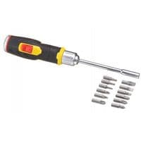 Отвертка Stanley "FatMax" с храповым мех. + 12 бит (FMHT0-62691)