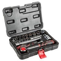 Набір інструментів TOP TOOLS змінних головок 1/4", 3/8" 20 од. (38D520)