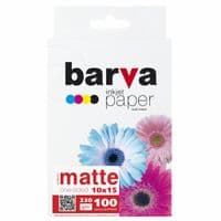 Папір BARVA 10x15, 230 g / m2, matt, 100арк (A230-214)