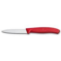 Кухонний ніж Victorinox SwissClassic для нарізки 8 см, хвилясте лезо, червоний (6.7631)