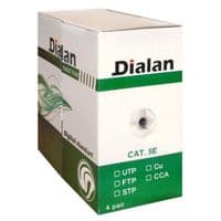 Кабель мережевий Dialan FTP 305м КНПЕ 4*2*0,50 [СU] ПВХ+ПЕ, Black (10563)