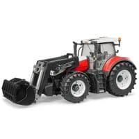 Спецтехника Bruder Трактор Steyr 6300 Terrus с погрузчиком красно-белый, М1:16 (03181)