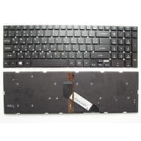 Клавиатура ноутбука Acer Aspire 5755G/E1-522/V3-531 черная без рамки подсветкой UA (PK130VR1A00/9Z.N9MBC.A1D/NSK-R6ABC.1D/NK.I1717.0AJ)