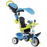 Дитячий велосипед Smoby Бебі Драйвер металевий з козирком та багажником (741200)