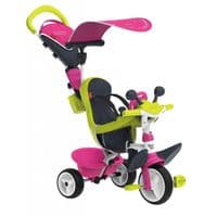 Дитячий велосипед Smoby Бебі Драйвер металевий з козирком та багажником (741201)
