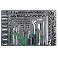 Набор инструментов TOPTUL професійний 1/4", 1/2" 111од. (GEDB117)