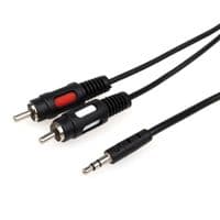 Кабель мультимедійний mini-jack (M) -> 2 RCA (M) 0.8m Atcom (10810)